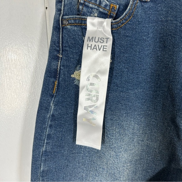 NWT Tinseltown Hi Waist Loose Mom Jean Distressed 5/27 (Juniors) - Picture 8 of 11